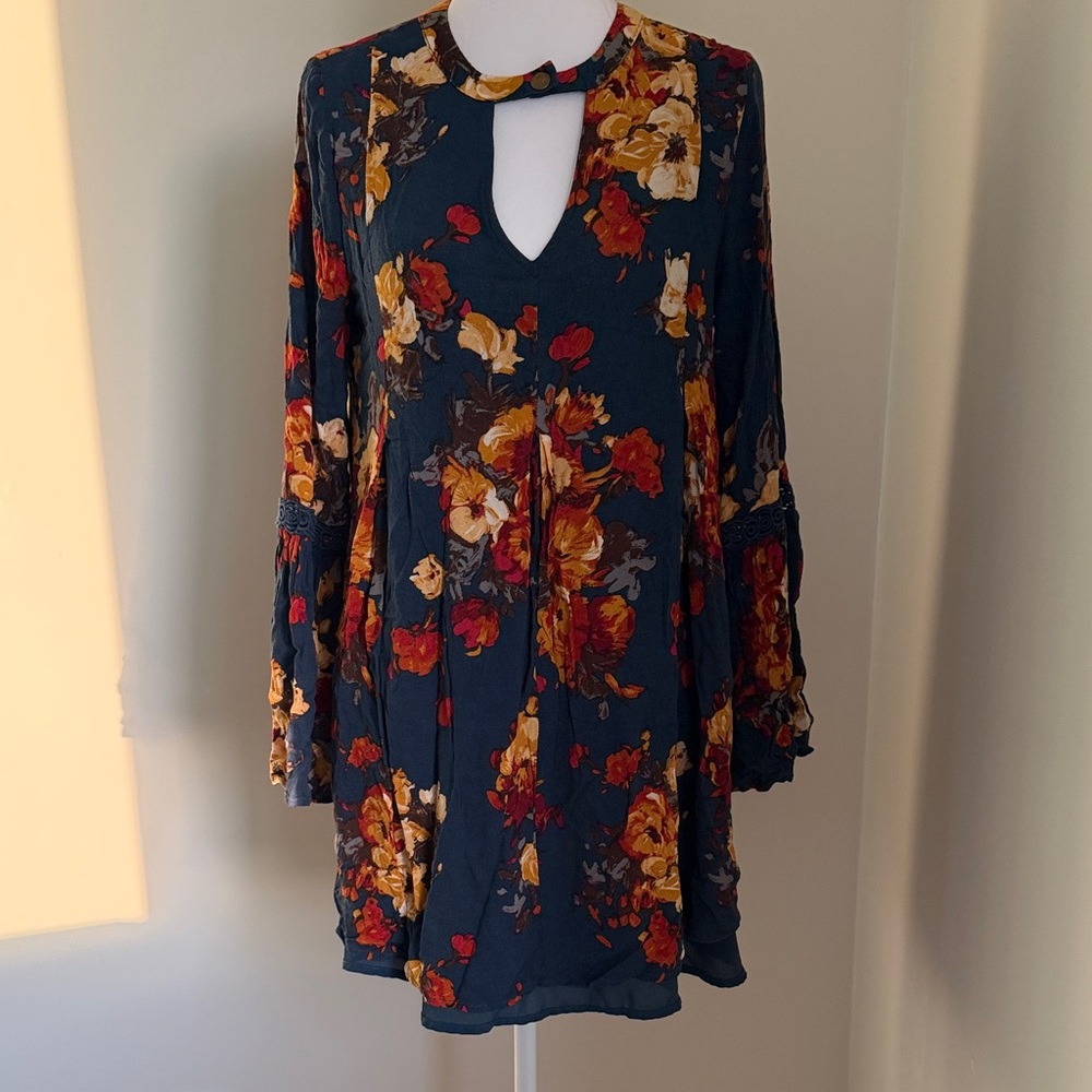 Blu Pepper Navy and Red Dress